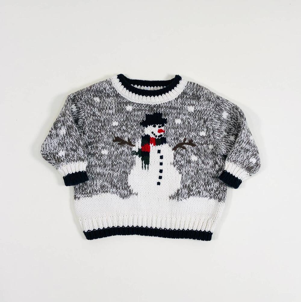 BOYS KNIT HOLIDAY SWEATER SIZE 3/6M